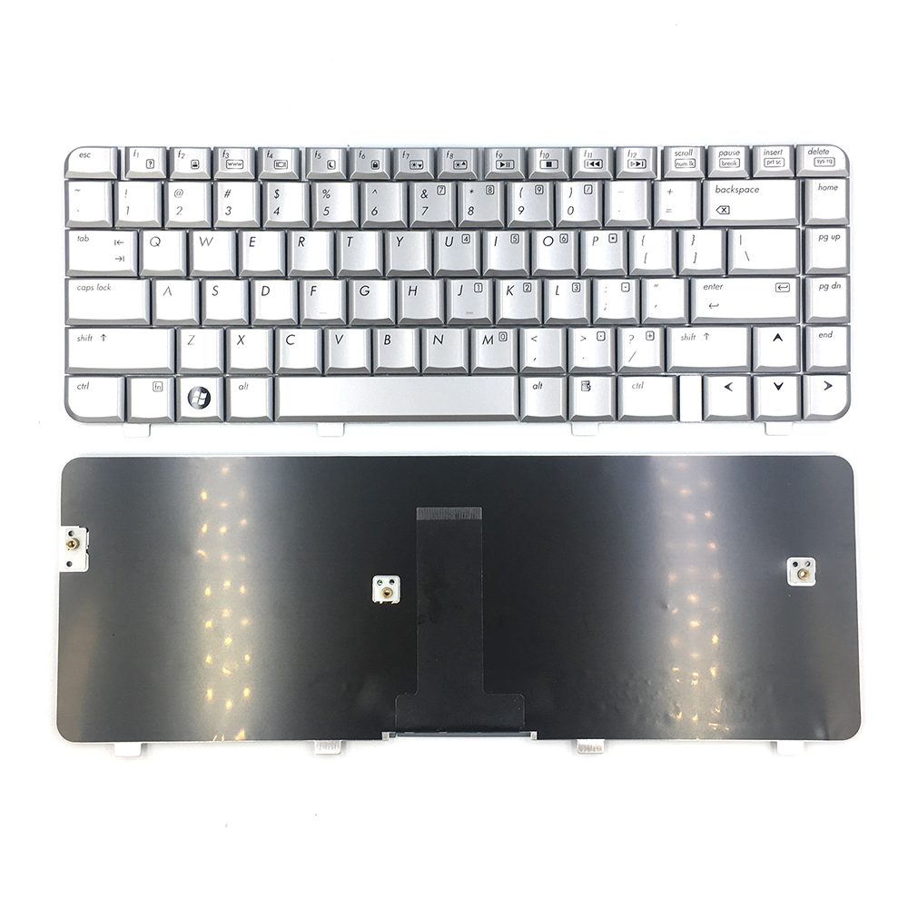 Teclado de notebook de substituição de venda imperdível apto para teclado de layout HP DV4-1000 EUA prata