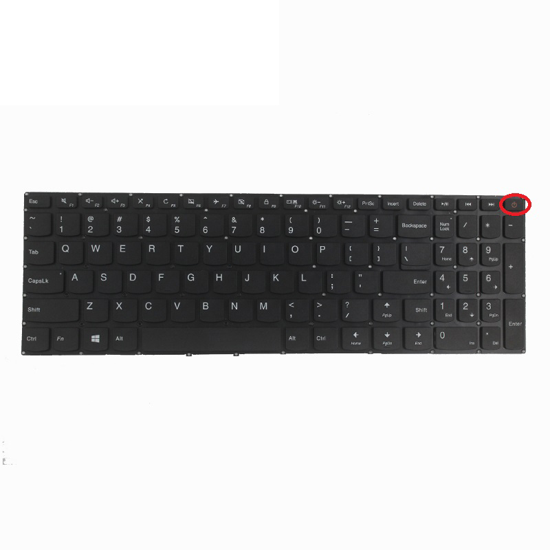 Produto de venda imperdível teclado de laptop dos EUA para Lenovo 110-15IBR com layout em inglês