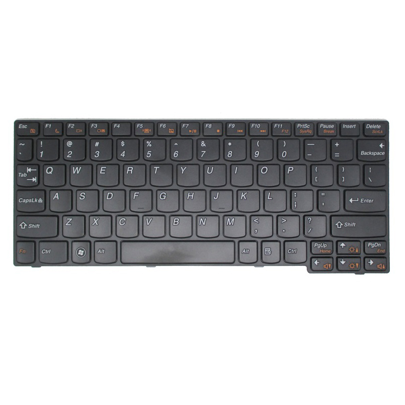 Preço de fábrica adequado para teclado de laptop Lenovo S10-3 EUA preto peças de reposição