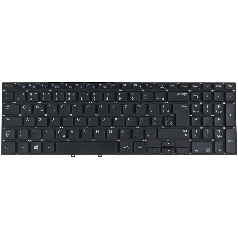 Layout BR de venda quente para o teclado de notebook de laptop samsung np300e5a