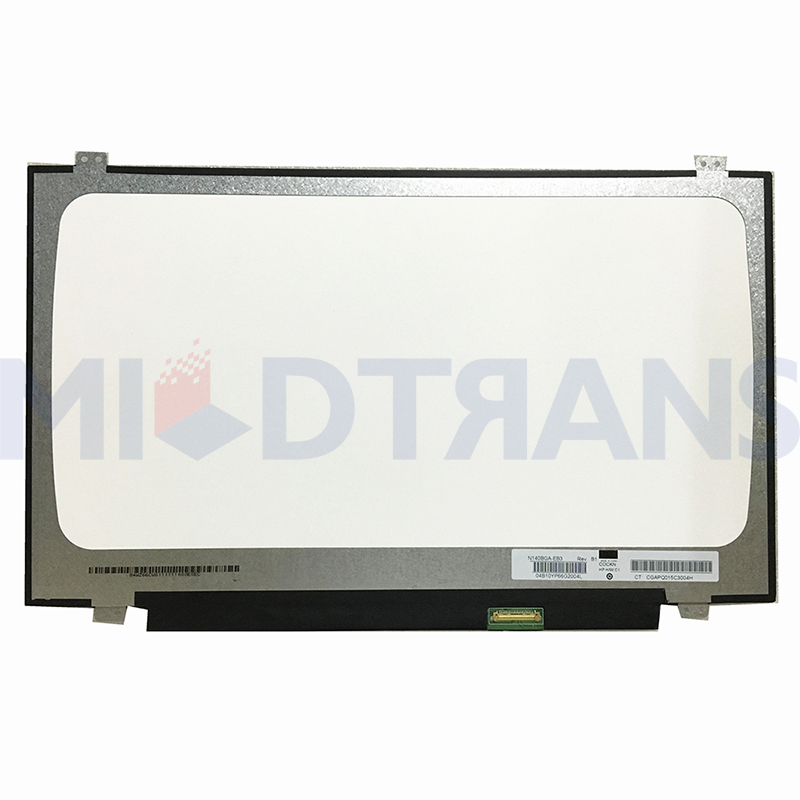 Matriz de laptop LCD de 14.0 polegadas 1366*768 EDP 30 PIN MODELO N140BGA-EB3 N140BGA EB3