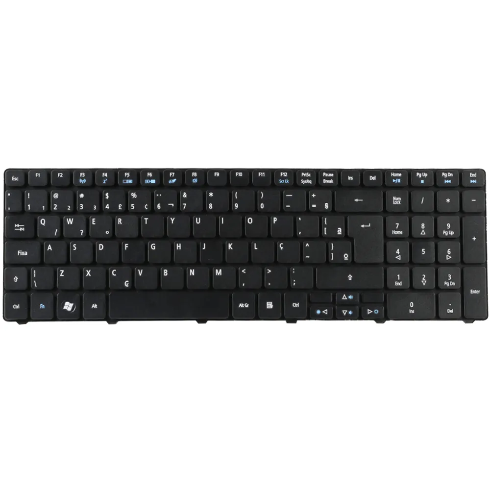 Layout de teclado de laptop para Acer Aspire 5810 BR