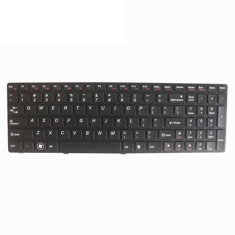 Layout dos EUA novo teclado de laptop de substituição em inglês para Lenovo G570