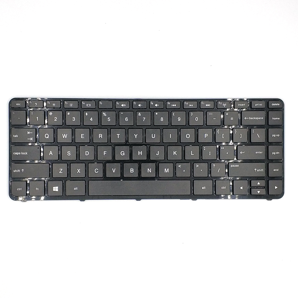 Preço de fábrica teclado layout dos EUA para substituição do teclado do notebook HP 14-E nos EUA com moldura
